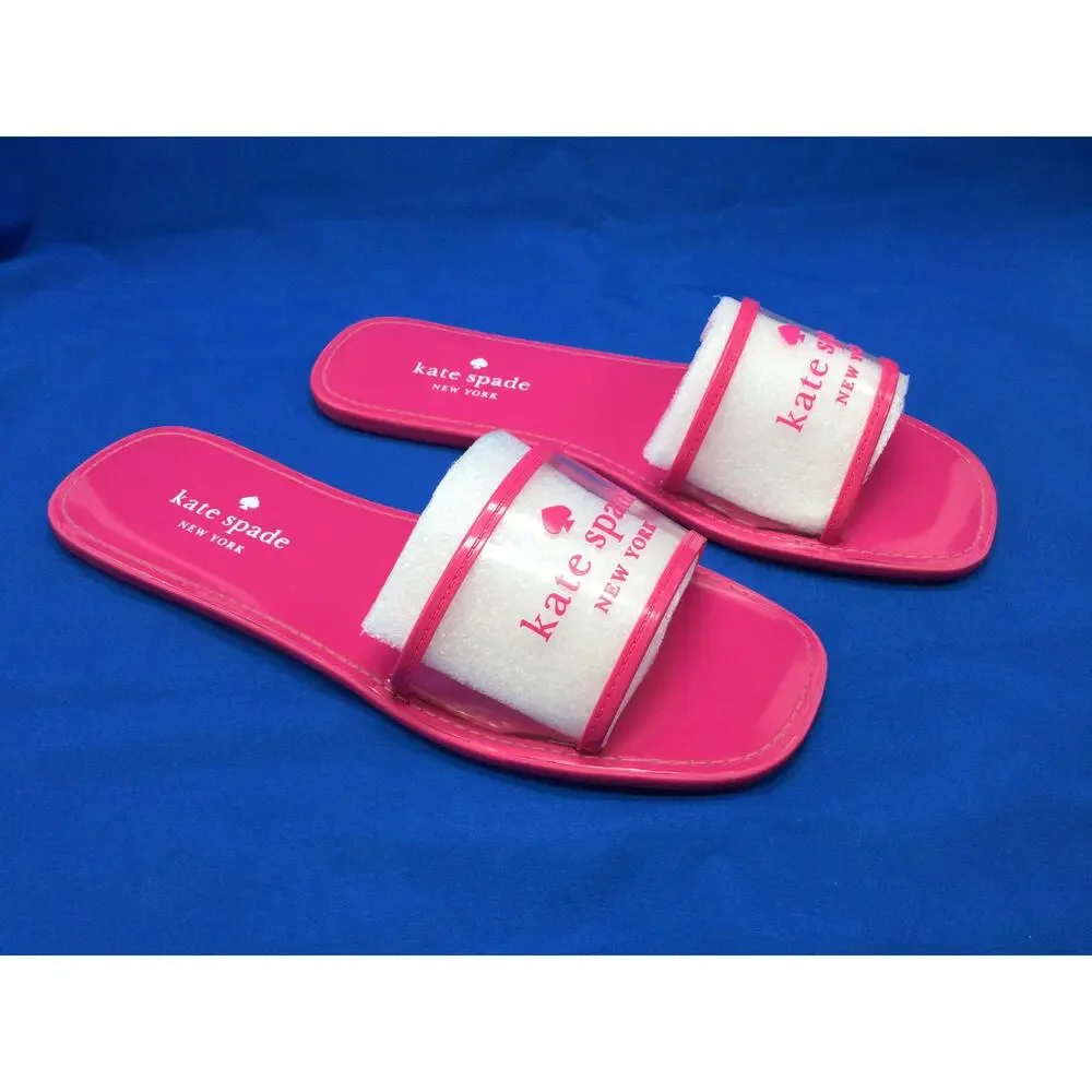 Kate Spade Peyton Clear Pink Sandal Womens 10B